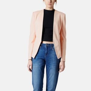 New Topshop 'Georgia' Collarless Blazer